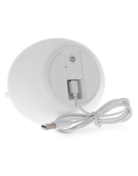 Силиконовый Заяц Ночник Розовый (Светильник)