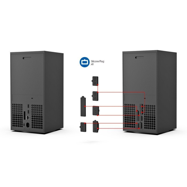 Пылезащитных заглушки  Xbox Series X Силиконовый  фильтр  SeriesX TYX-2607