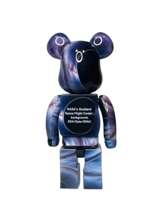 Bearbrick x NASA Black Hole (Фігурка Чорна діра) 400% (28см)