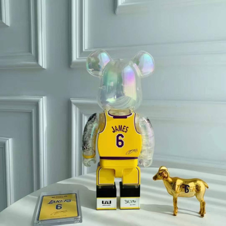 Bearbrick NBA Lebron James 6 (Los Angeles Lakers) 400% (28 см)