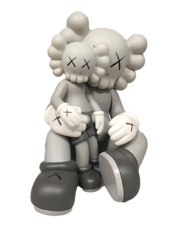 KAWS Holiday Mountain Changbai Вінілова фігурка Сіра (22см)