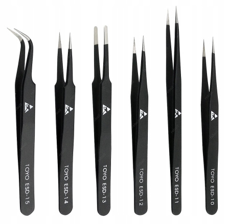 Пинцет TOYO ESD набор (6 шт.)