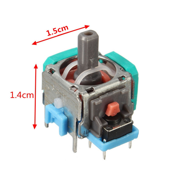 3D Джойстик (аналог) для PS5/PS4 – Зелено-блакитний