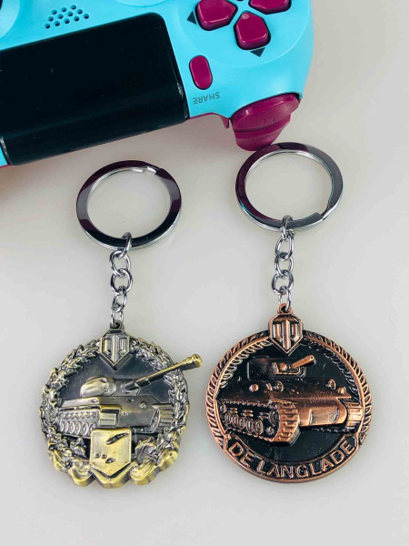 Брелок World of Tanks — танкова нагорода (метал)