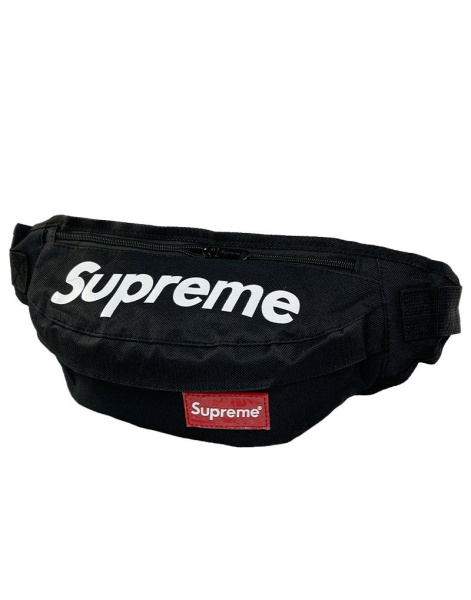 Сумка-бананка Supreme (Черная)