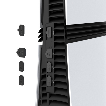 Набір пилозахисних заглушок для PS5 Pro (модель PG-P5R001) – 8-в-1 