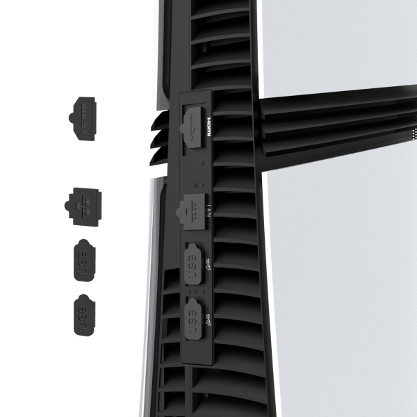 Набір пилозахисних заглушок для PS5 Pro (модель PG-P5R001) – 8-в-1 