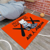 Ковер Kaws Air Jordan Passing Through Горизонтальный Оранжевый