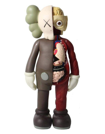 Фигурка KAWS Dissected Companion (коричневый) – 37 см