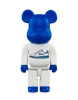 Bearbrick Nike фигурка Беарбрик синий/белый 400% (28см)