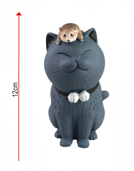 Фигурка Котик с Мышкой 12 см N8