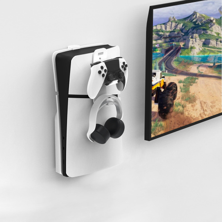 PS5 slim Настінний кронштейн з тримачем геймпадів   JYS-P5193