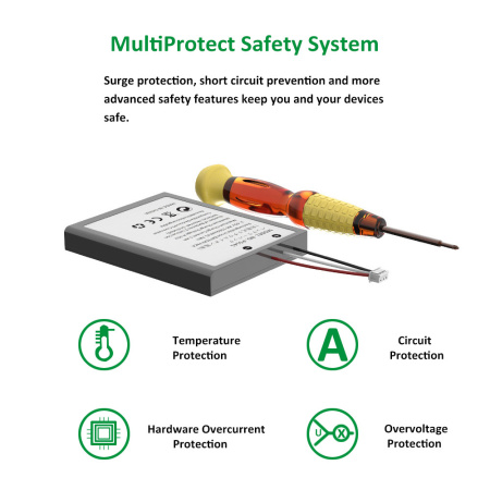 Вбудована батарея, замінна літієва батарея DualSense PS5 1560 Mah