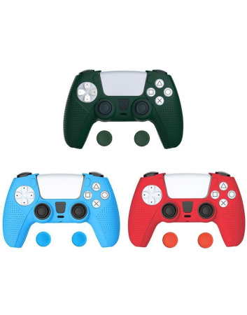 Силиконовый чехол + накладки на стики для DualSense PS5 TP5-0559