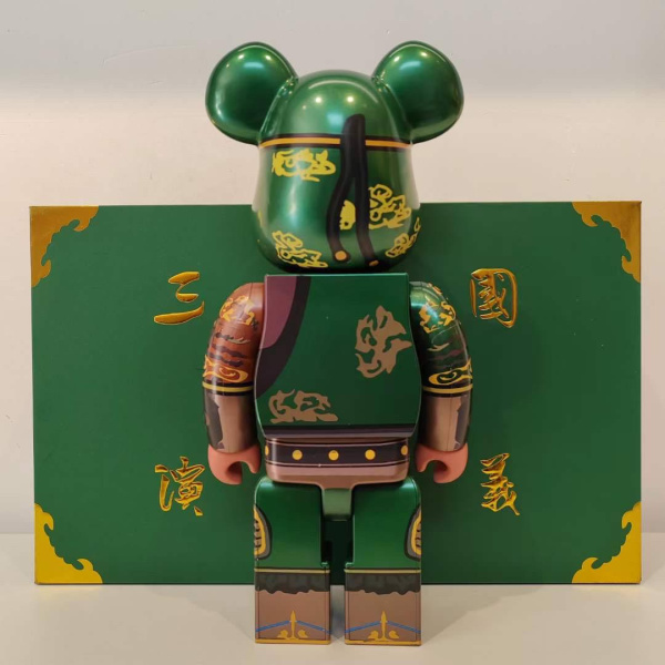 Bearbrick Guan Yu (Фігурка Гуан Ю) Зелений 400% (28 см)