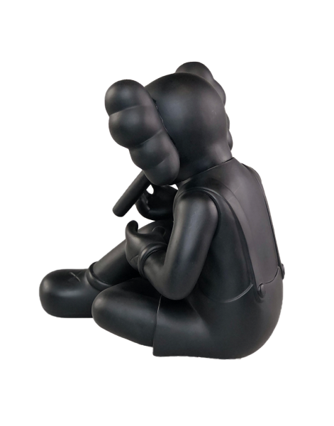 Фигурка KAWS Companion Small Lie Black (Черный) - 20 см Фигурка KAWS Companion Small Lie Black (Черный) - 20 см