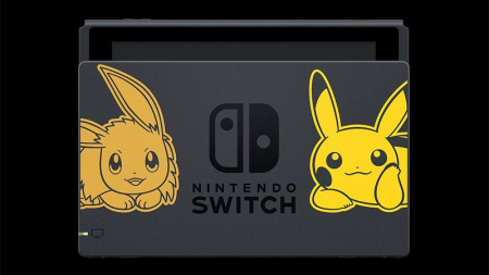 Игровая консоль Nintendo Switch (желтый / бежевый) + игра Pokemon: Let's Go, Eevee! + аксессуар PokeBall Plus