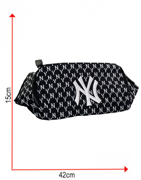 Сумка-Бананка Принт (Черная)