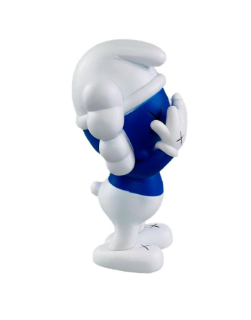 Kaws x The Smurf Companion виниловая фигурка Смурфики (Синий) - 21 см
