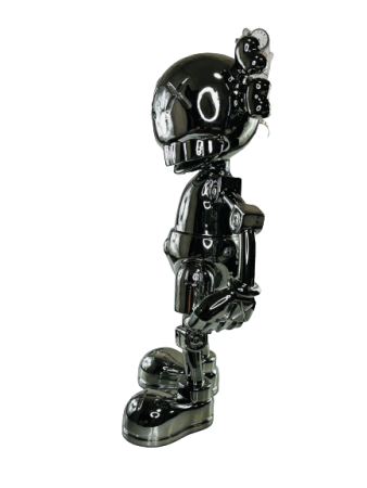 Фигурка KAWS Hajime Sorayama No Future Companion Black Chrome (53см)