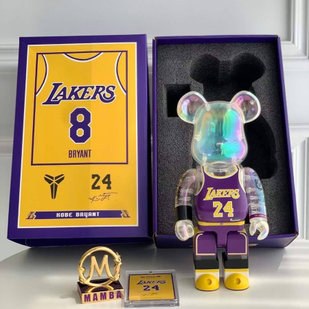 Bearbrick NBA Kobe Bryant 8 (Los Angeles Lakers) 400% (28 см)