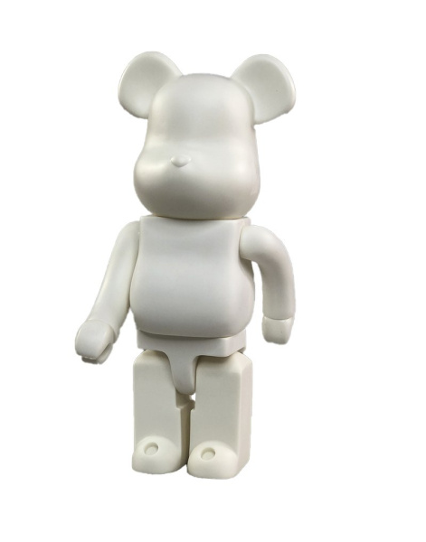 Bearbrick K.Olin Tribu Однотонный Белый 400% (28 См)