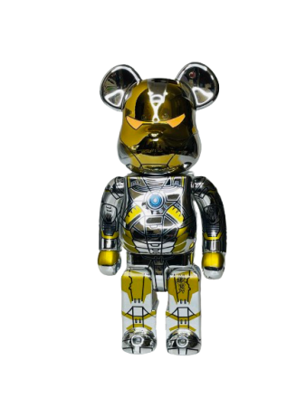 Bearbrick x Sorayama x Marvel Iron Man (Фігурка Залізна людина) 400% (28см)