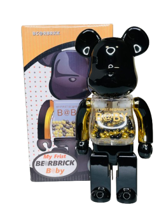 Bearbrick My First Baby Innersect (Черный) 400% (28см)
