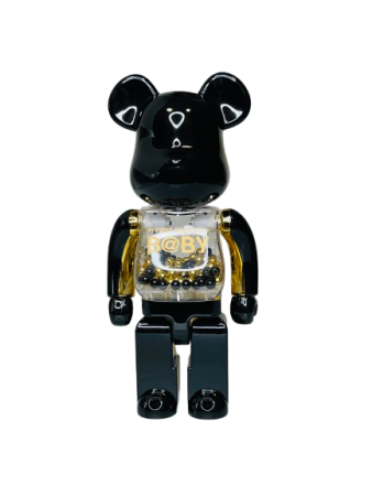 Bearbrick My First Baby Innersect (Черный) 400% (28см)