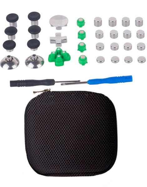 Джойстик PS4 Полный Набор сменных кнопок + Чехол