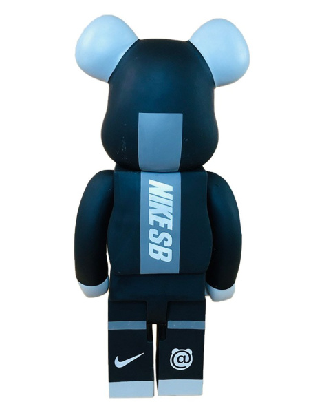 Bearbrick Nike Sb Black (черный с белым) 1000% (70 см)
