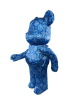 Bearbrick x Clot x Nike (Синий шелк) 1000% (70 см)