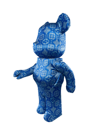 Bearbrick x Clot x Nike (Синий шелк) 1000% (70 см)