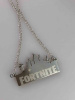 Кулон Fortnite зі сріблястим ланцюжком для геймерів