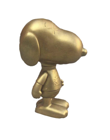 Kaws X Peanuts Snoopy Joe Kaws Виниловая Фигурка (Золотой) - 20 см