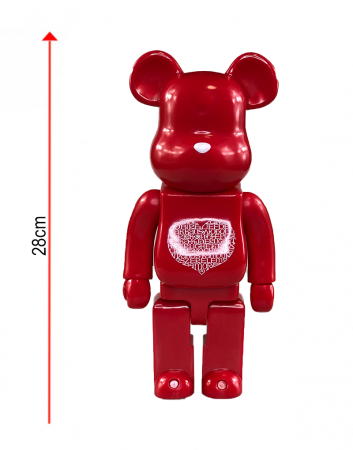 Bearbrick My Valentine (Фігурка Червоне серце) 400% (28 см)