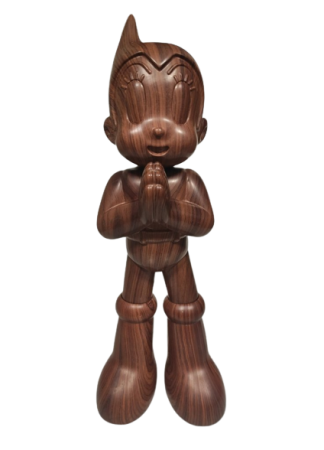 Kaws Astro Boy Дерев'яна фігурка коричнева (30см)