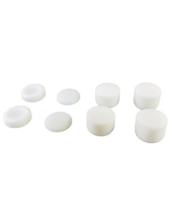 Накладки на стики универсальные для джойстика Playstation / Xbox комплект 8шт белые (PS3/PS4/PS5/Xbox360)