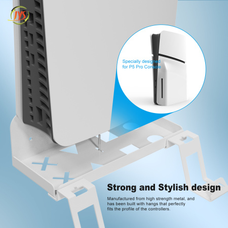 Настінний кронштейн для консолі PS5 pro зберігати 2 Dualsense та навушники  JYS-P5177
