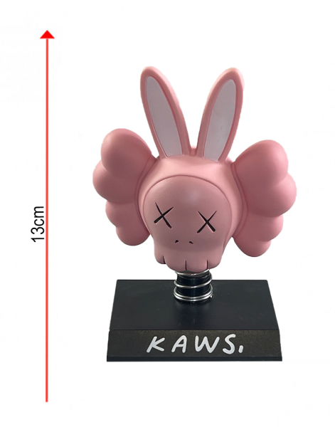 KAWS Rabbit BFF Pink (Cars Series) виниловая фигурка-башкотряс - 13см KAWS Rabbit BFF Pink (Cars Series) виниловая фигурка-башкотряс - 13см