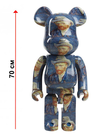 Фігурка Bearbrick — Вінсент ван Гог (Автопортрет) ABS 1000% (70 см)