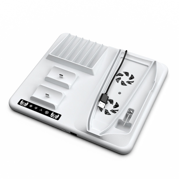 PS5 Slim підставка для охолодження з полицею для зберігання дисків  HBP-537