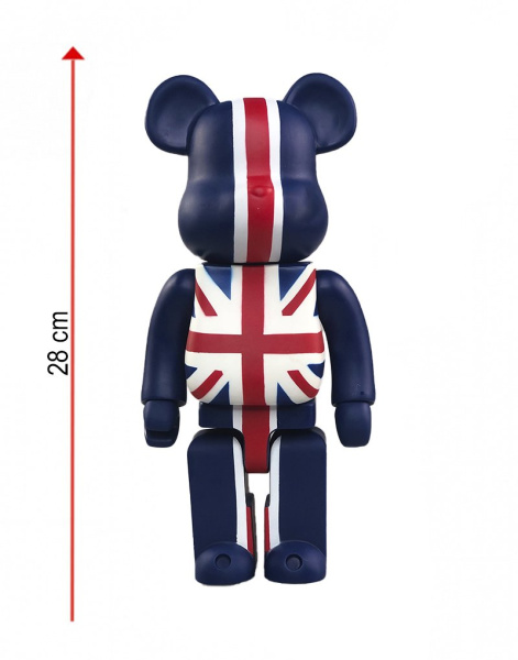 Bearbrick UK Flag 400% (28 см)