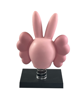 KAWS Rabbit BFF Pink (Cars Series) виниловая фигурка-башкотряс - 13см