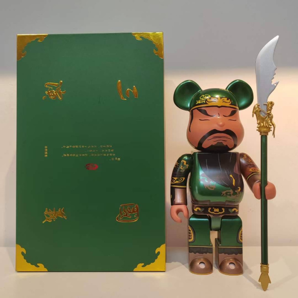 Bearbrick Guan Yu (Фігурка Гуан Ю) Зелений 400% (28 см)