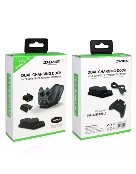  Зарядная Док-станция с 2 Перезаряжаемыми Батареями XBOX ONE (Черная)