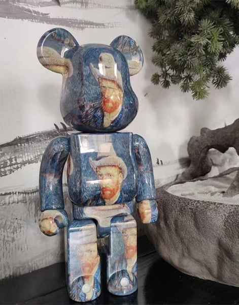 Фігурка Bearbrick — Вінсент ван Гог (Автопортрет) 1000% (70 см)