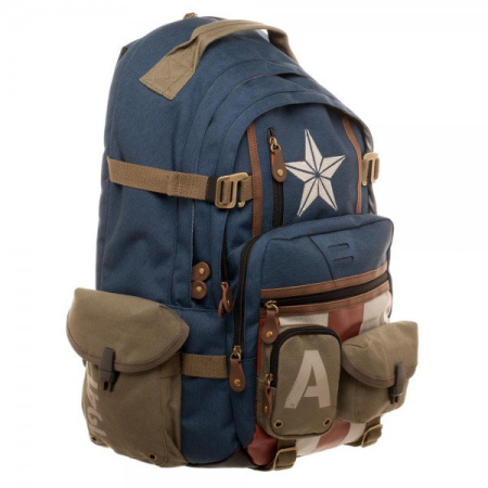 Captain America Herringbone (Капитан Америка) Рюкзак для ноутбука