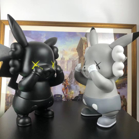 Фигурка Kaws Покемон Пикачу Серый (42 см)