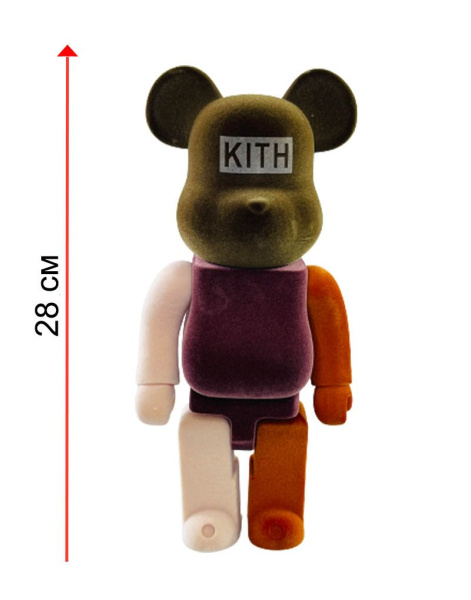 Bearbrick x Kith коричневый 400% (28 см)
